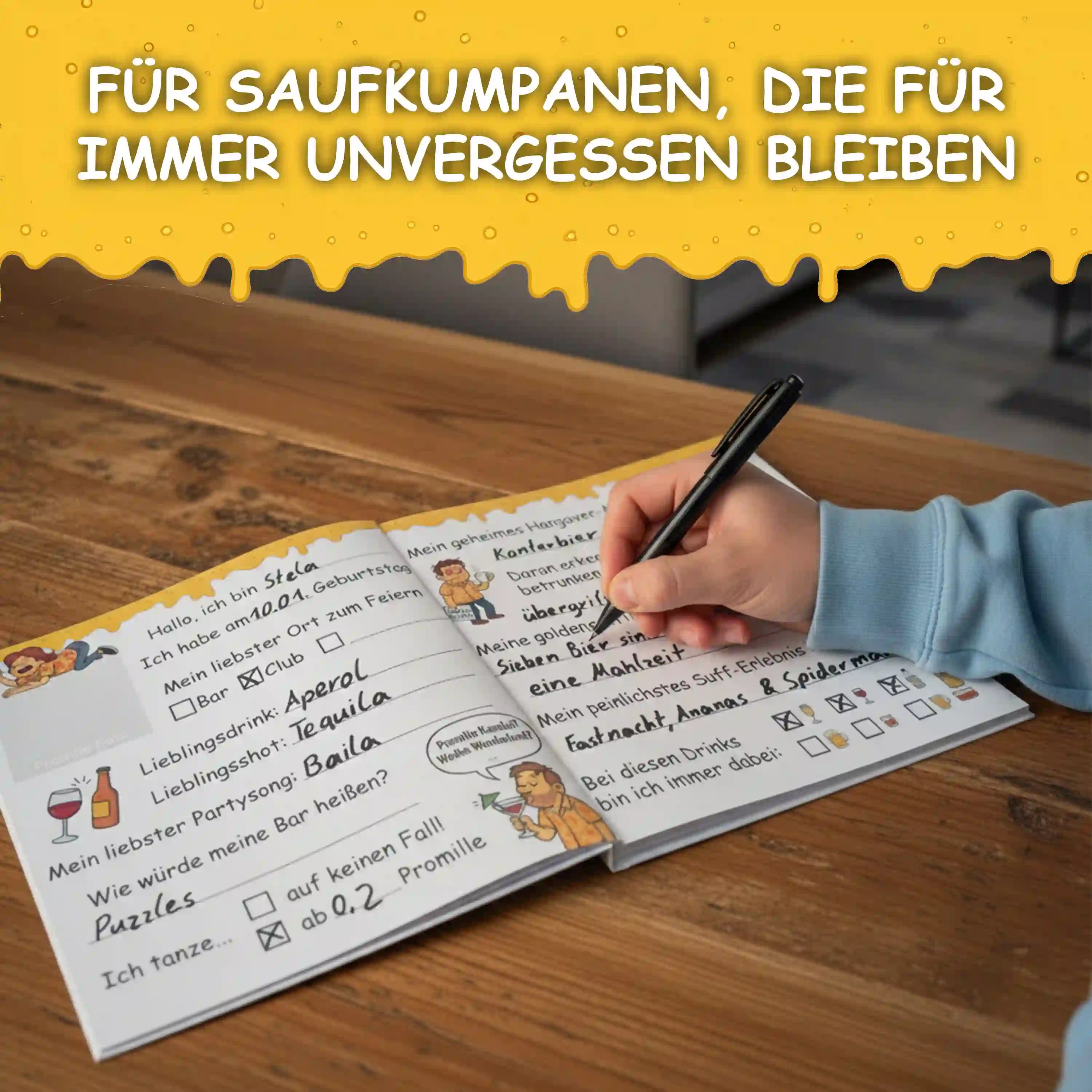 Mein Party Freundebuch für Erwachsene und Geschichten, die unvergessen bleiben