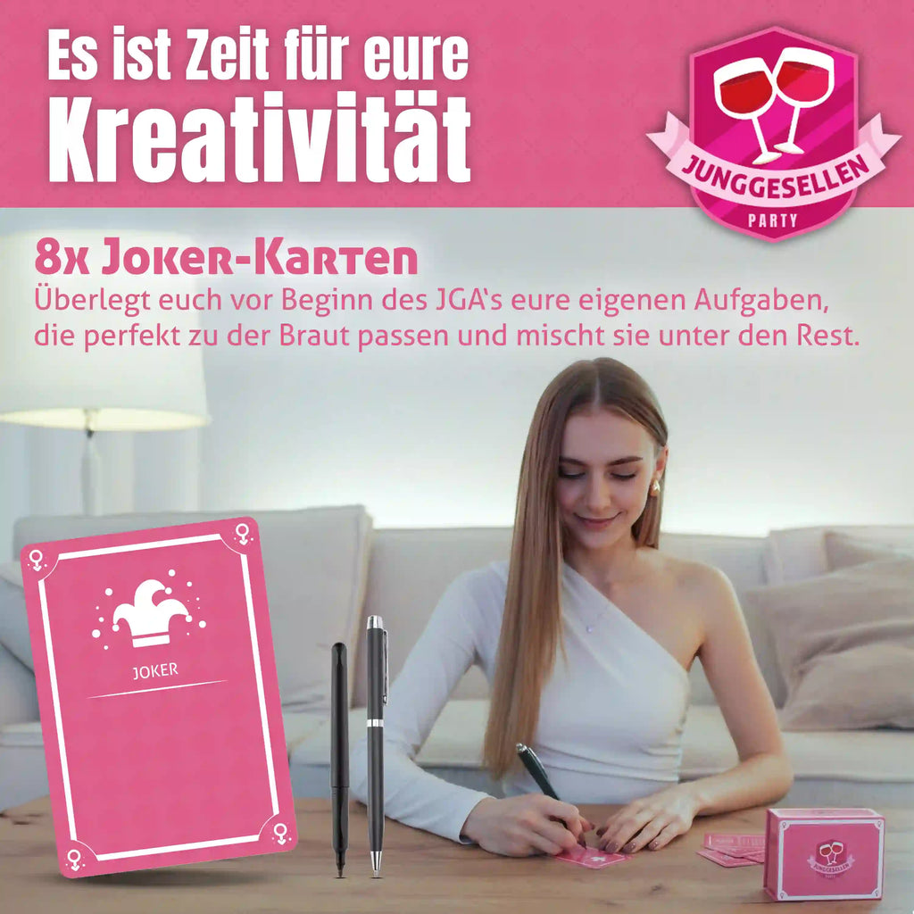 JGA-Party das perfekte Spiel mit 78 Karten für einen unvergesslichen Junggesellinnenabschied